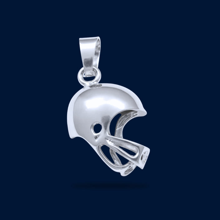 #D380 - Dije Casco De Futbol Americano Plata - A08/2.2