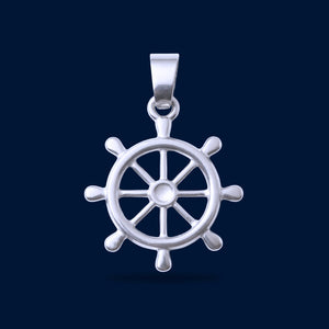 #D401 - Dije Timón Plata - A08/3.0