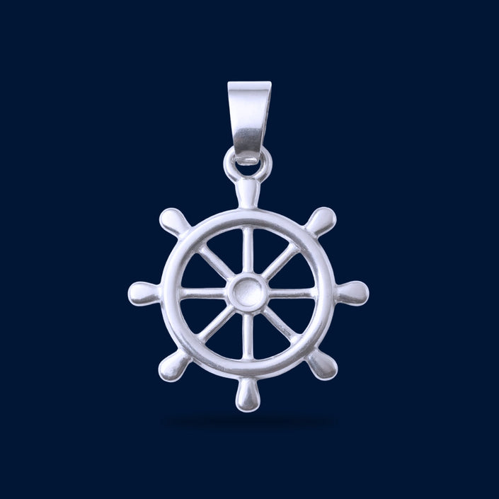 #D401 - Dije Timón Plata - A08/3.0