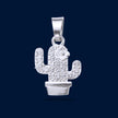 #D160 - Dije Cactus Floresita Con Zirconia Plata - A09/2.1