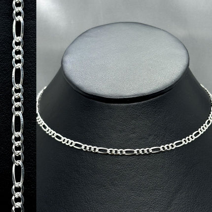 #CAD144 - Cadena Cartier Diamantada Plata - 080 - 3 mm -  A05/7.1