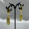 #ARL104 - Aretes Colgantes Geométricos De Oro Laminado 18K