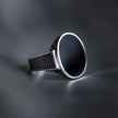#AC133 - Anillo De Caballero/Hombre Oval Plata - C08/7.9
