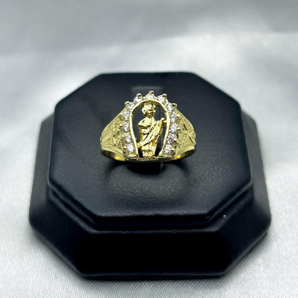 #AC10108 - Anillo De San Judas Tadeo De Oro 10k - H04/4.3