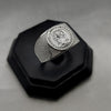 #AC125 - Anillo Caballero San Judas Tadeo Piedra Zirconia Plata - A09/7.0