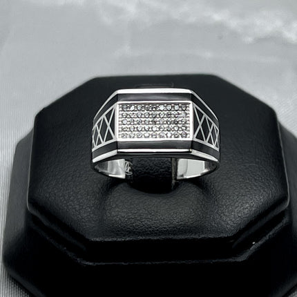 #AC161 - Anillo De Plata Con Piedras - B11/5.3