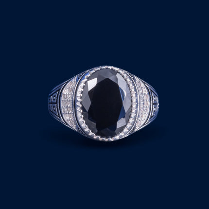#AC163 - Anillo De Plata Para Caballero - B11/6.7