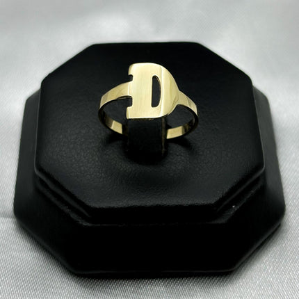 #AD10102 - Anillo De Letra D Oro 10k  - H07/1.8