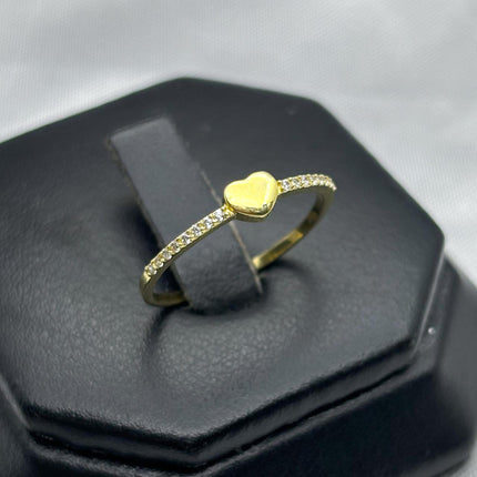 #HE122 - Anillo De Corazón De Oro 10k - H15/0.9