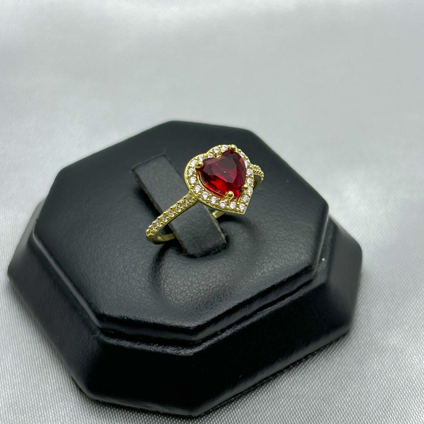 #AD10103 - Anillo Corazón De Oro 10k - H09/2.0