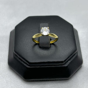 #AD10111 - Anillo Compromiso/Matrimonio De Oro 10k - J07/1.4