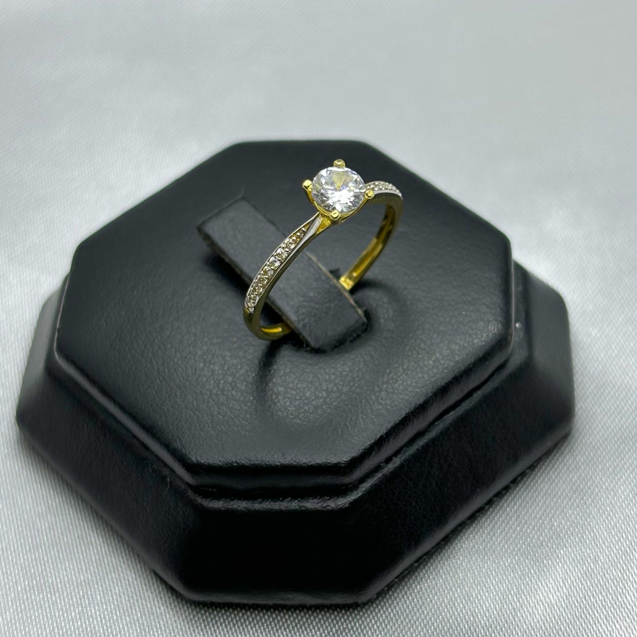 #AD10113 - Anillo Compromiso/Matrimonio De Oro 10k - H07/1.3