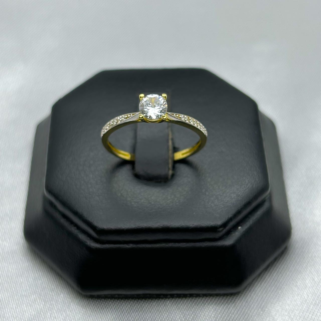 #AD10113 - Anillo Compromiso/Matrimonio De Oro 10k - H07/1.3