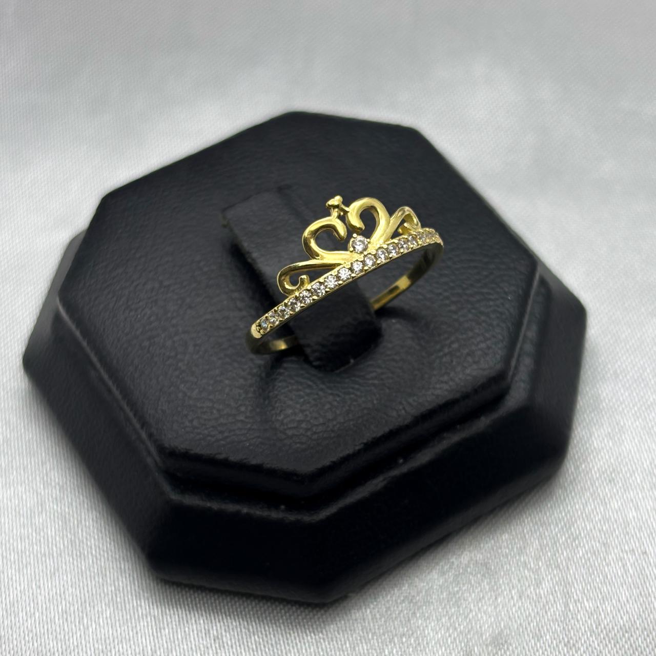 #AD10138 - Anillo Tiara Con Piedra Zirconia Oro 10K - H01/1.5