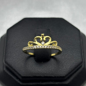 #AD10138 - Anillo Tiara Con Piedra Zirconia Oro 10K - H01/1.5