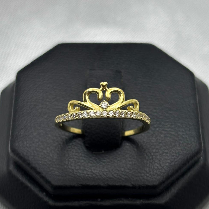 #AD10138 - Anillo Tiara Con Piedra Zirconia Oro 10K - H01/1.5