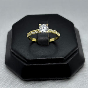 #AD10148 - Anillo Solitario Piedra De Zirconia Oro 10K - I04/2.0
