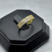 #AD10157 - Anillo Media Churumbela Piedra Zirconia Oro 10K - I05/1.5