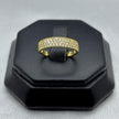 #AD10157 - Anillo Media Churumbela Piedra Zirconia Oro 10K - I05/1.5
