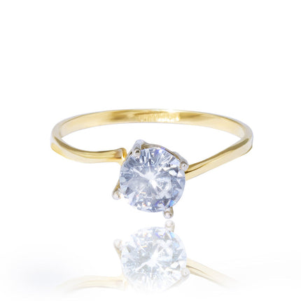 #AD10174 - Anillo Solitario Compromiso 0ro 10k - I04/1.8