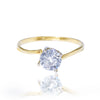 #AD10174 - Anillo Solitario Compromiso 0ro 10k - I04/1.8