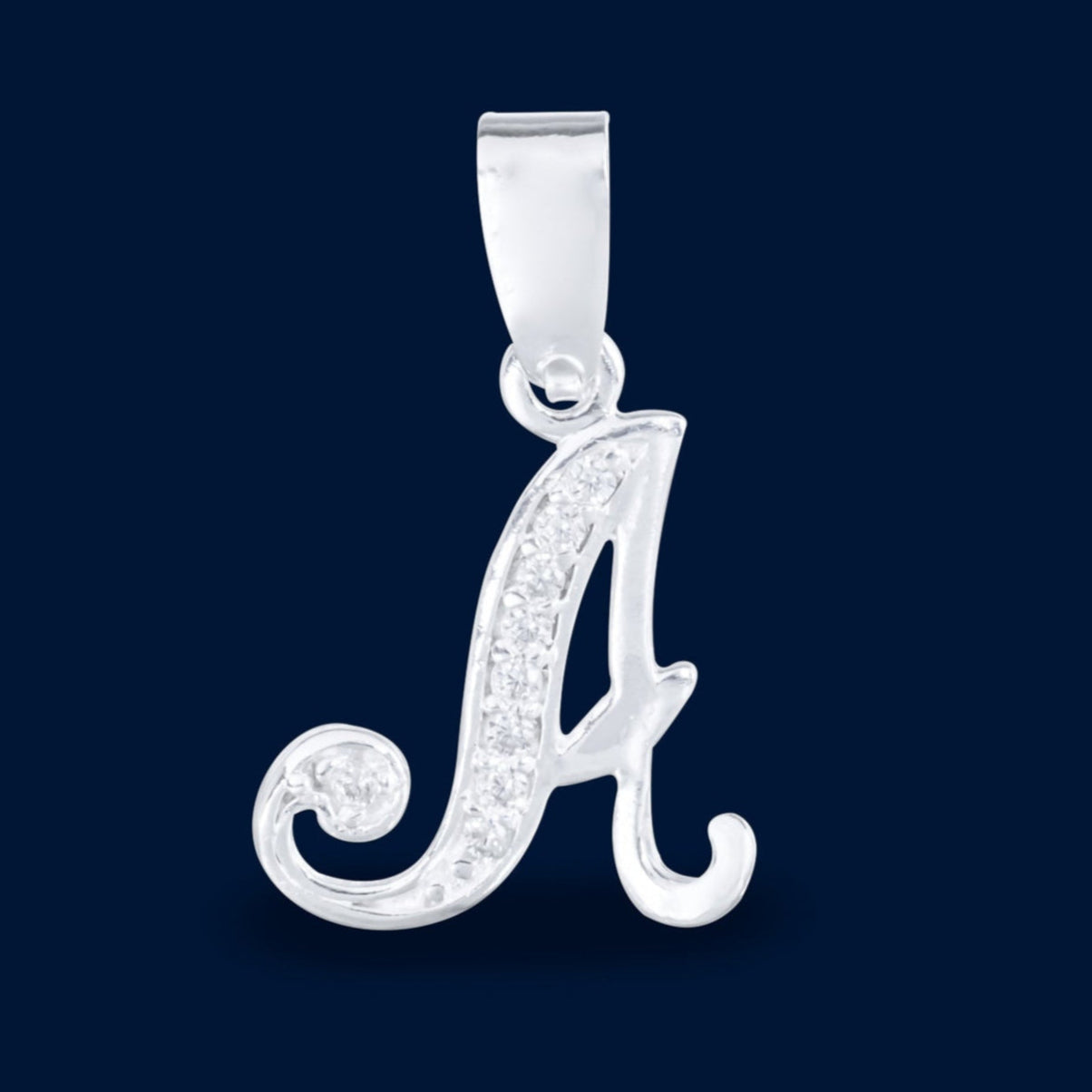 #D116 - Dije De Letra Con Zirconia De Plata - B09/1.5