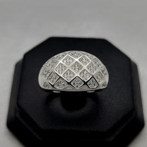 #AD117 - Anillo Con Piedra Zirconia Plata - PU6.9