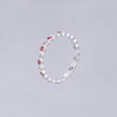 #AD118 - Anillo Churumbela De Ojo Turco Con Zirconia Plata - B08/1.8
