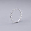 #AD118 - Anillo Churumbela De Ojo Turco Con Zirconia Plata - B08/1.8