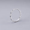 #AD118 - Anillo Churumbela De Ojo Turco Con Zirconia Plata - B08/1.8