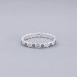 #AD118 - Anillo Churumbela De Ojo Turco Con Zirconia Plata - B08/1.8
