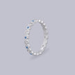 #AD118 - Anillo Churumbela De Ojo Turco Con Zirconia Plata - B08/1.8