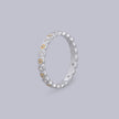 #AD118 - Anillo Churumbela De Ojo Turco Con Zirconia Plata - B08/1.8