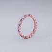 #AD118 - Anillo Churumbela De Ojo Turco Con Zirconia Plata - B08/1.8