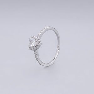 #AD149 - Anillo Corazón Plata - B18/2.2