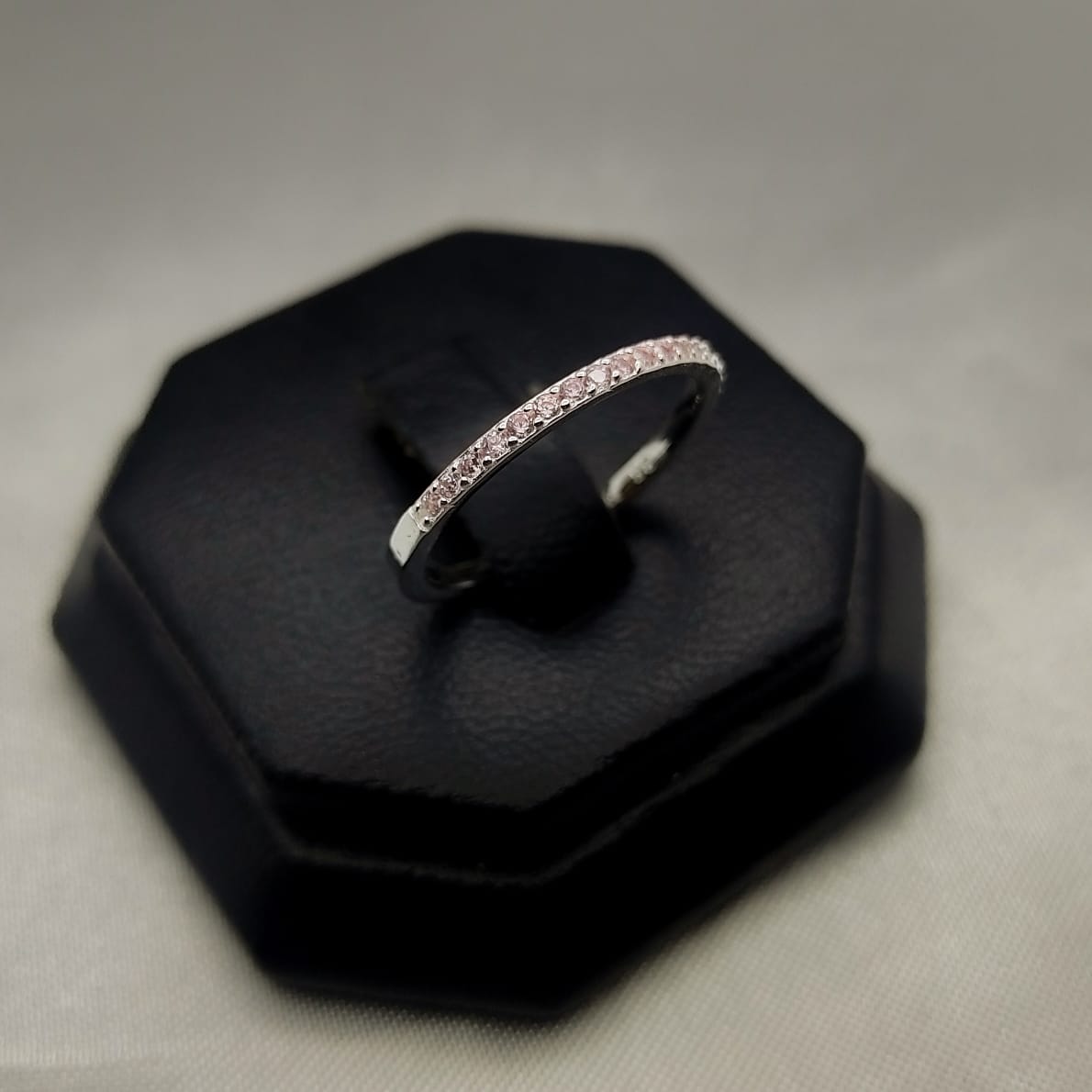 #AD193 - Anillo Media Churumbela Piedra Zirconia Plata - C11/1.6