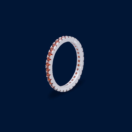 #AD260 - Anillo Churumbela Con Piedra Zirconia De Plata - B18/2.4