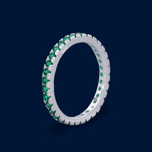 #AD260 - Anillo Churumbela Con Piedra Zirconia De Plata - MI2.4