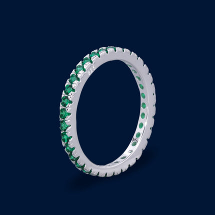 #AD260 - Anillo Churumbela Con Piedra Zirconia De Plata - B18/2.4