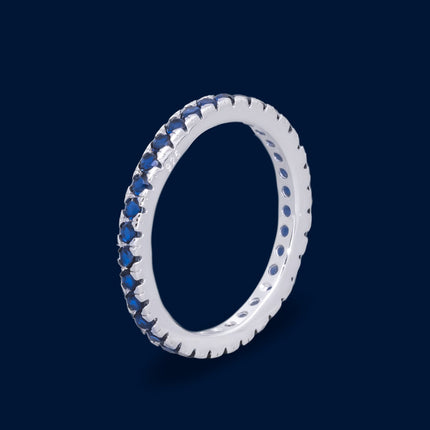 #AD260 - Anillo Churumbela Con Piedra Zirconia De Plata - B18/2.4