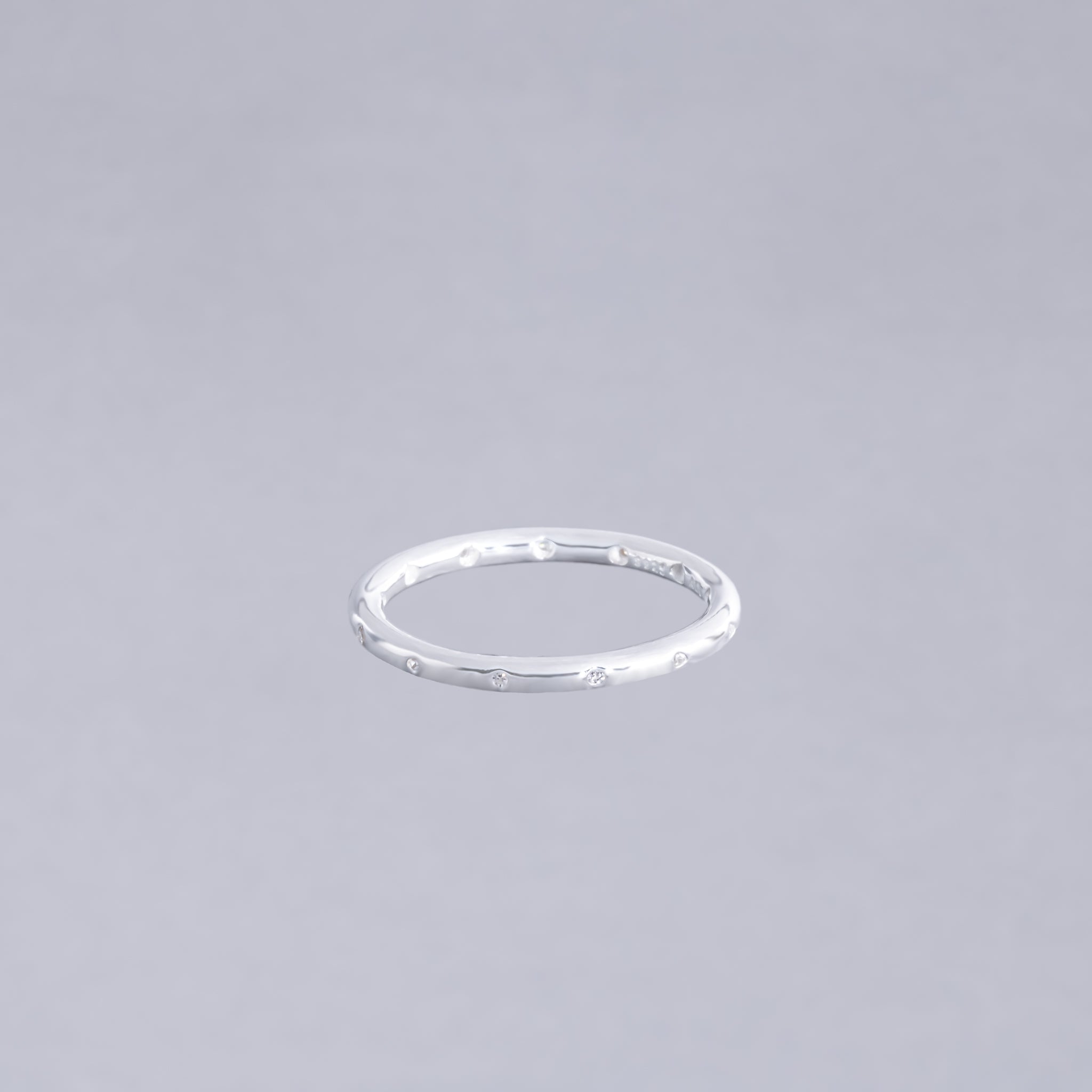 #AD315 - Anillo Churumbela Diamantada De Plata - IC1.9