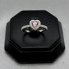 #AD418 - Anillo Solitario Corazón Piedra Zirconia Plata - B12/2.6