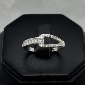 #AD430 - Anillo Con Piedra De Zirconia Plata - B12/2.0