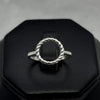 #AD432 - Anillo Circular Trenzado Central Plata - B11/1.6
