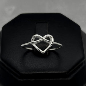 #AD433 - Anillo Corazón Infinito Plata - B11/1.2