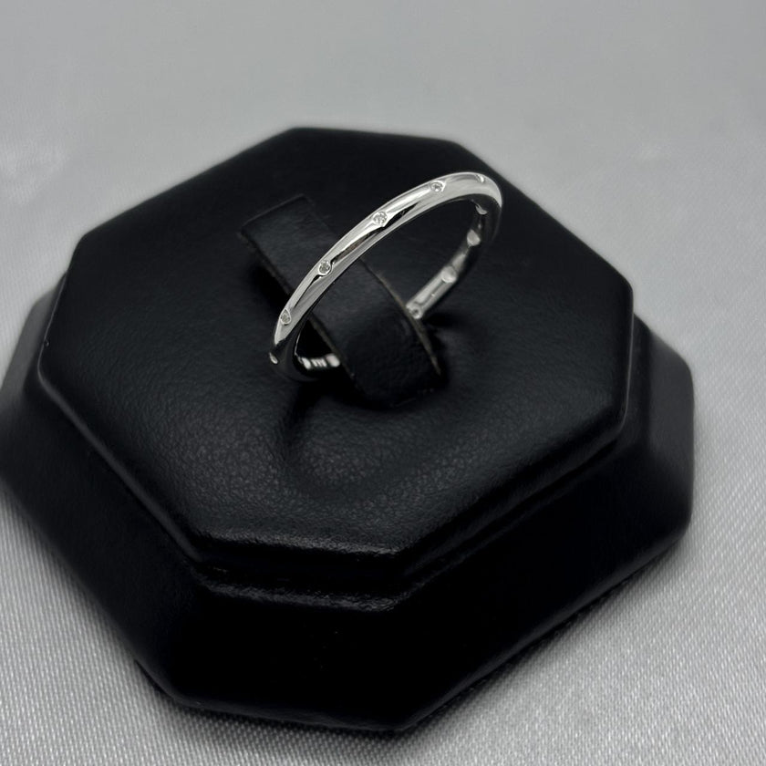 #AD435 - Anillo Con Piedra De Zirconia Plata - B11/1.8