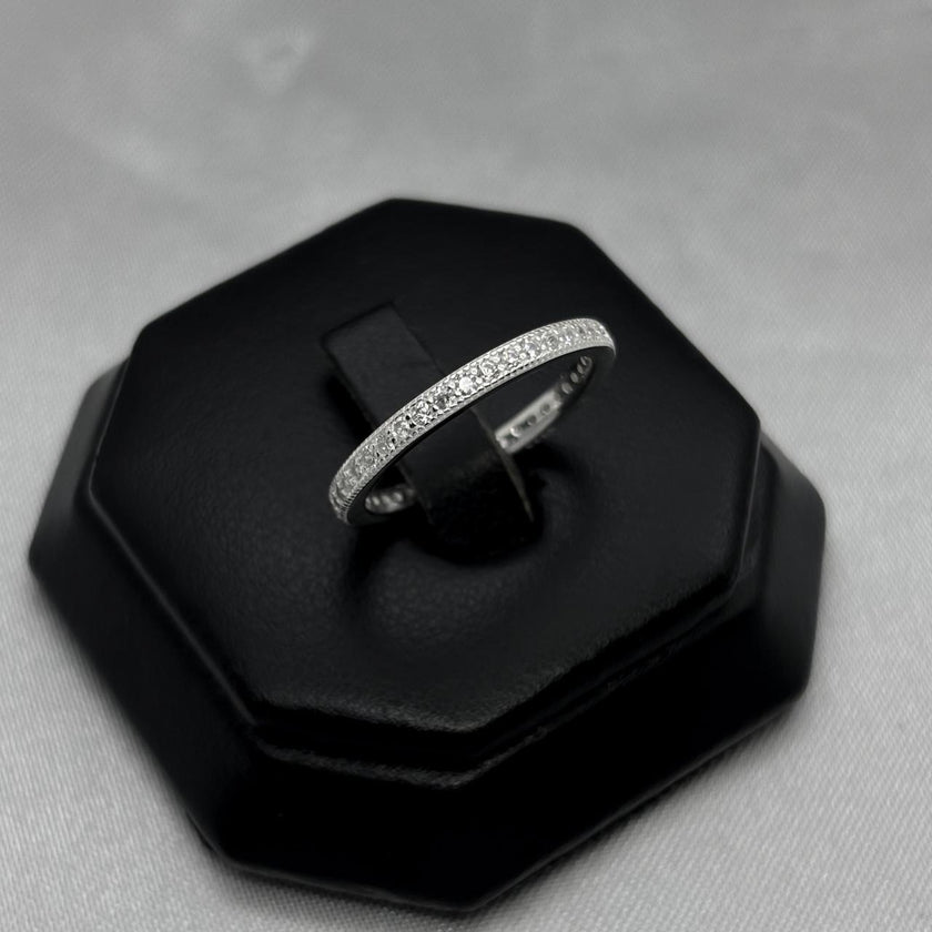 #AD436 - Anillo Churumbela Con Piedra Zirconia Plata - B12/2.2