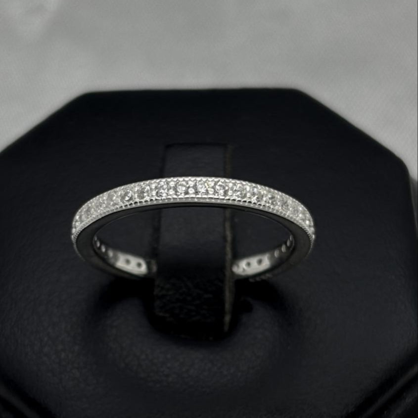 #AD436 - Anillo Churumbela Con Piedra Zirconia Plata - B12/2.2