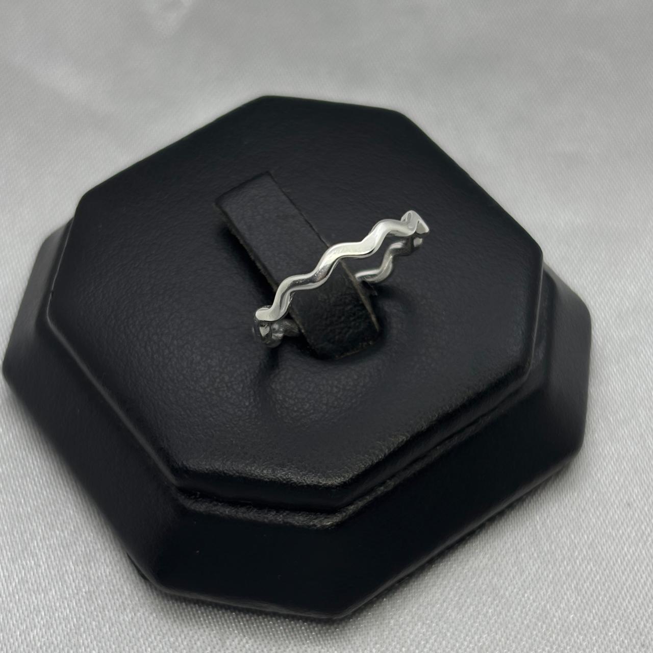 #AD437 - Anillo Ondas Plata - B12/1.2