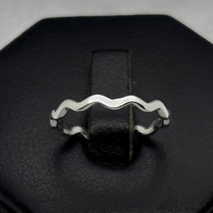#AD437 - Anillo Ondas Plata - B12/1.2